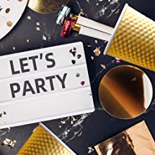 금속성 파티는 골드컵을 상승시켰고 스푼, 장미 금메달 파티 장식, 신부 축하연 장식, 커피컵을 뚜껑을 덮습니다 5