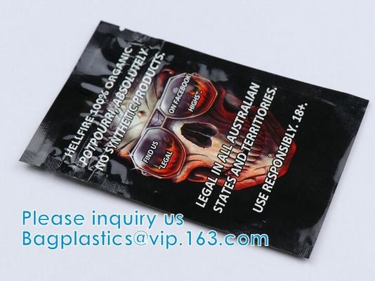 Herbal Tobacco Bag, Tea Foil Bag, mylar Zip lockk bag 어린이 방지 가방 파우치, 알루미늄 호일 종이 팩