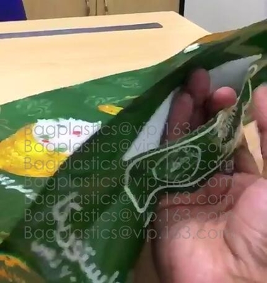 핸들 라이스 백, 핸디 펫 푸드 파우치, 점보 팩, 핸들 캐리어가 있는 슬라이더 파우치 백