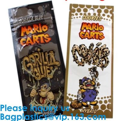 주문 로고에 의하여 인쇄되는 Mylar 부대, 각종 색깔 명확한 창 부대, Mylar 주머니를 포장하는 Zip lockk