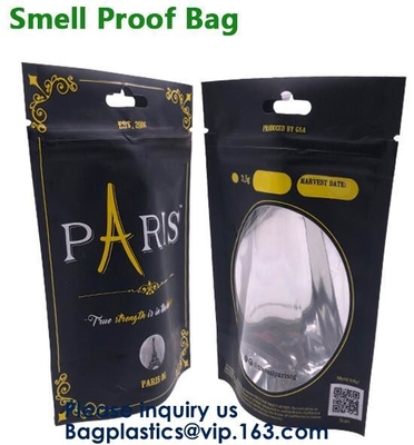 어린이 증거 맞춤 인쇄 Mylar 호일 가방 제조, Mylar Zip-Seal Bag, Herb Leaf Gusseted