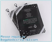 PLA 지퍼 캐시미어 패키지 가방, 생분해성 의류, 의류 포장, 재활용 가능, 재사용 가능