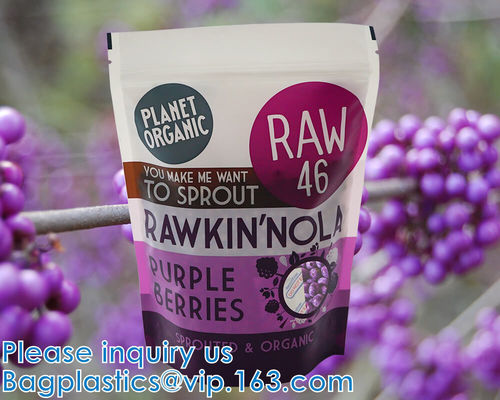 재밀봉 가능한 지플락 및 투명 창, 다목적, 소형, 알루미늄 마일라 호일이 있는 스탠드업 파우치