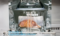 Resealable Rotiserrie 치킨 파우치 가방, 김서림 방지, 그릴, 오븐, 구운, 뜨거운 고기 가방 포장 창