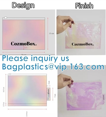 생분해 성 사용자 정의 로고 여행 비닐 방수 해변 지퍼 화장품 가방 TPU PVC 화장실 세척 가방
