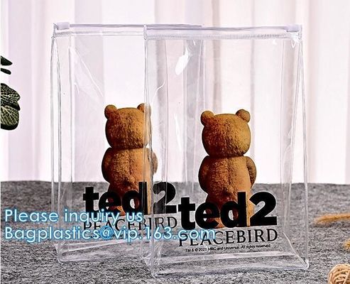 PVC 서리로 덥은 수영복 의류 지플락 플레스틱 포장 부대 슬라이더 지퍼 주머니를 인쇄하는 주문 로고