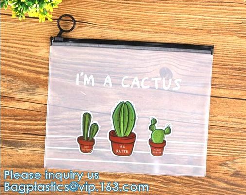 PVC 서리로 덥은 수영복 의류 지플락 플레스틱 포장 부대 슬라이더 지퍼 주머니를 인쇄하는 주문 로고