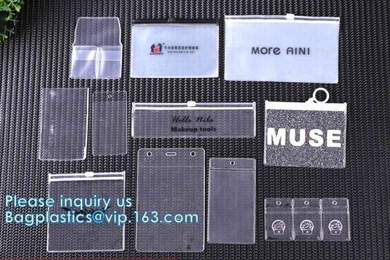 PVC 서리로 덥은 수영복 의류 지플락 플레스틱 포장 부대 슬라이더 지퍼 주머니를 인쇄하는 주문 로고