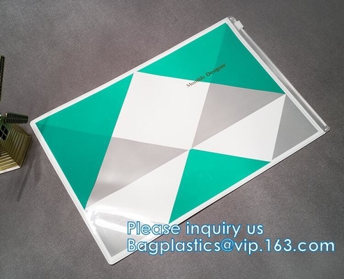 무광택 젖빛 PVC EVA 수영복 의류 지플락 백, 생분해 성 화장품 슬라이더 지퍼 포장 백