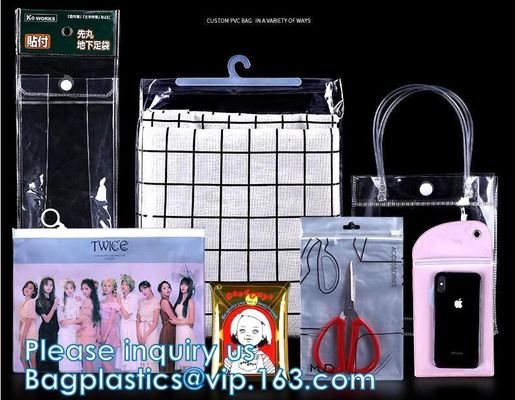 핸들 지플락 가방, 후크 가방, 옷걸이 가방, 속옷 포장, 의류 의류 가방, 버튼 클로저