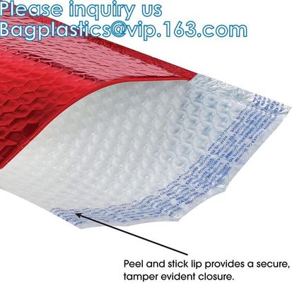 Mailer Slider Air Zip lockk Ploy Bubble Mailing Packaging Bag, Beauty Padded Pouch, Shipping Bags, Envelopes