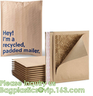 패딩 봉투, 100% 재활용 생분해성 크래프트 종이 섬유 완충 보호 패딩 봉투