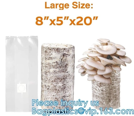 Autoclavable Mushroom Growing Bags, Mushroom Spawn Bags, Stand Up Durable Bags, 정원 용품, 통기성