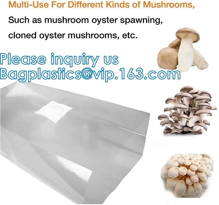 Autoclavable Mushroom Growing Bags, Mushroom Spawn Bags, Stand Up Durable Bags, 정원 용품, 통기성