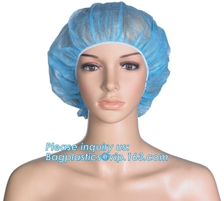 탄성 캡 커버, 의료 일회용 외과용 헤드 캡, 부직포 Bouffant Mob 캡, 헤어 네트 NURSE CAP