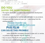 PEVA 수용성플라스틱 빨래 자루, 재활용 봉투, 냉수 가용분 해소할 수 있는 플라스틱 백 PVA 봉투