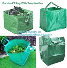 야외 대용량 정원 갤런 방수 녹색 잔디 PE 우븐 쓰레기백, 재활용 야드 폐기물 가방