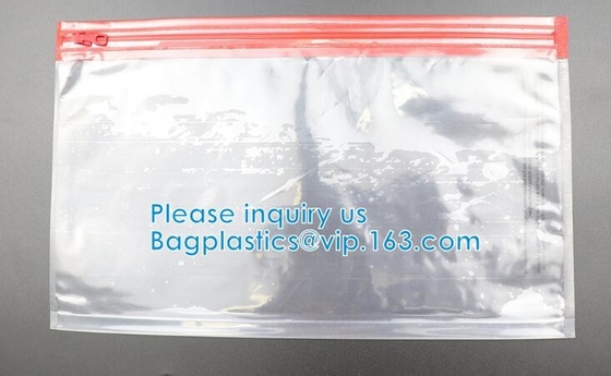 친환경, 슬라이더 후크 매달려 지퍼 가방, 슬라이더 지퍼 PVC 연필 가방, 가발 머리 포장 가방