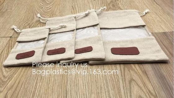Drawstring 삼베 Natrual 황마 자루 보석 사탕 주머니 크리스마스 웨딩 파티 호의 선물 가방