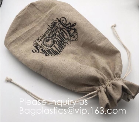 Drawstring 삼베 Natrual 황마 자루 보석 사탕 주머니 크리스마스 웨딩 파티 호의 선물 가방
