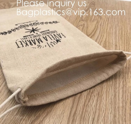 Drawstring 삼베 Natrual 황마 자루 보석 사탕 주머니 크리스마스 웨딩 파티 호의 선물 가방