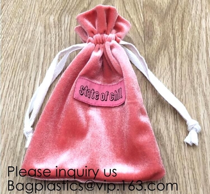 벨벳 선물 가방, 벨벳 같은 드로스트링 팁, 팔찌, 목걸이, 시계, 반지, 보석 패키징