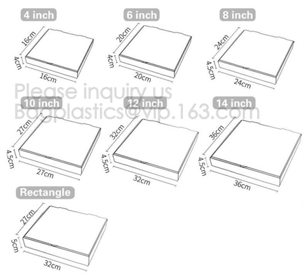 용지함을 싸는 맞춘 피자는 다른 크기, 재활용 종이 단순한 피자 일괄 도시락으로 주름지게 했습니다