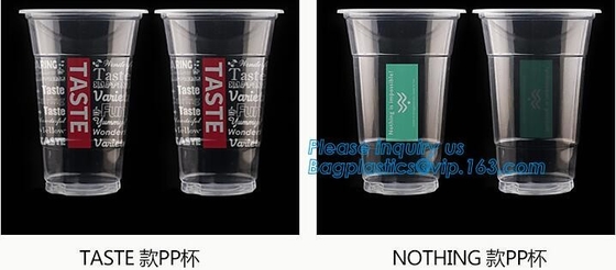 PLA 컴포스타바레 컵, 애완 컵, PP 컵, PS 꼭대기 스낵 컵 밀짚, 식품 가지고 가도록 하는 상자, 샐러드 플라스틱 보울 치수