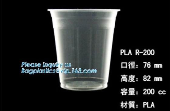PLA 컴포스타바레 컵, 애완 컵, PP 컵, PS 꼭대기 스낵 컵 밀짚, 식품 가지고 가도록 하는 상자, 샐러드 플라스틱 보울 치수