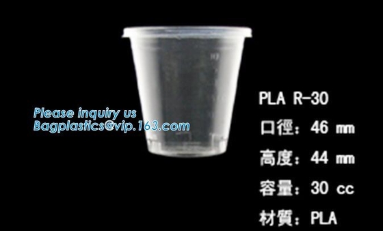 PLA 컴포스타바레 컵, 애완 컵, PP 컵, PS 꼭대기 스낵 컵 밀짚, 식품 가지고 가도록 하는 상자, 샐러드 플라스틱 보울 치수