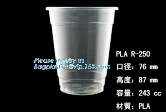 PLA 컴포스타바레 컵, 애완 컵, PP 컵, PS 꼭대기 스낵 컵 밀짚, 식품 가지고 가도록 하는 상자, 샐러드 플라스틱 보울 치수