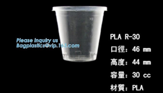 PLA 컴포스타바레 컵, 애완 컵, PP 컵, PS 꼭대기 스낵 컵 밀짚, 식품 가지고 가도록 하는 상자, 샐러드 플라스틱 보울 치수