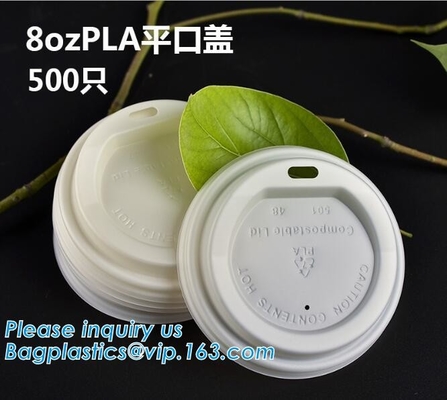 환경 친화적이고 블오데그라드러블, 퇴비성, PLA가 버릴 수 있는 뜨거운 추운 음료수 컵 세트, 카페, 판매점, 키오스크를 정렬시켰습니다
