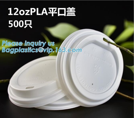 환경 친화적이고 블오데그라드러블, 퇴비성, PLA가 버릴 수 있는 뜨거운 추운 음료수 컵 세트, 카페, 판매점, 키오스크를 정렬시켰습니다