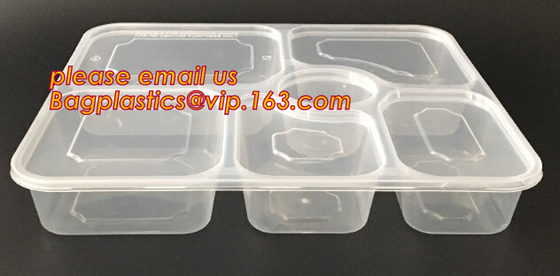식당은 벤토 상자, 부 음식 Prep 일회용, 부분 칸막이, 도시락 용기를 제거합니다