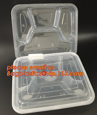 식당은 벤토 상자, 부 음식 Prep 일회용, 부분 칸막이, 도시락 용기를 제거합니다