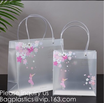 거싯 판지 바닥, 얼어붙은 제품 소매 가방, 선물, 부띠크와 가방을 쇼핑한 고리 손잡이