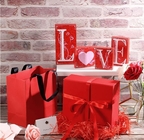 발렌타인데이 현재 박스, 신부 들러리들 제안 박스, 현재 백 카드 리본 종이 충전제, 선물 상자
