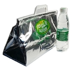 핸들 프리저 백, 격리된 재활용 식품점 열 냉각기 백, 열 알루미늄 포일 점심 가방