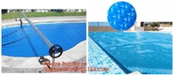 야외 수영장 태양 버블 광천지 덮개, 릴 롤러와 주택 주거 수영장을 위한 덮개