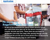 ICAO 면세읜 패키징, 스테브스 가방, 맞춘 공항 매장, 소매점 안전 가방, 탬퍼 분명한 증명