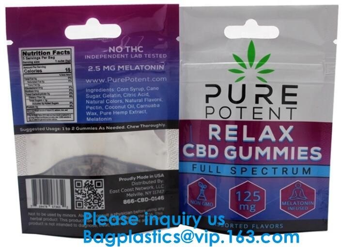 주문 로고에 의하여 인쇄되는 Mylar 부대, 각종 색깔 명확한 창 부대, Mylar 주머니를 포장하는 Zip lockk