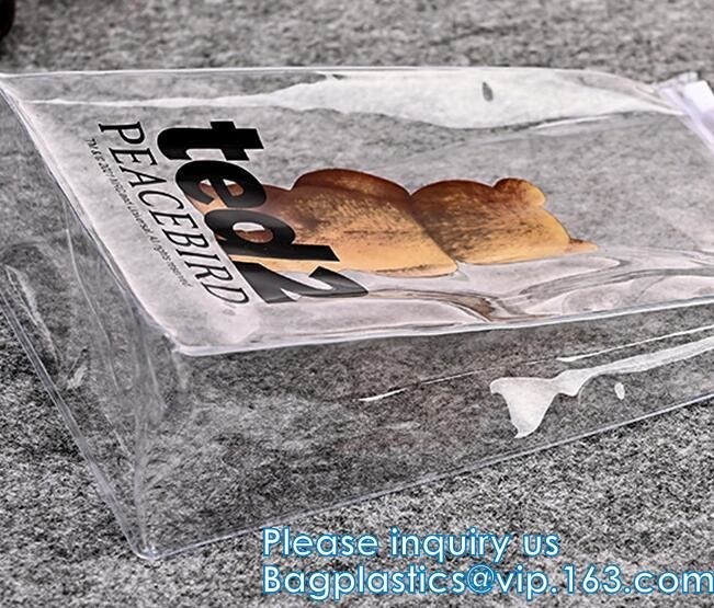 PVC 서리로 덥은 수영복 의류 지플락 플레스틱 포장 부대 슬라이더 지퍼 주머니를 인쇄하는 주문 로고