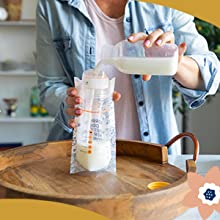 프리즈 오거나이저, 용기, 보관 시스템, 모유 수유 액세서리, BPA-Free, 이중 지퍼 잠금 장치 6