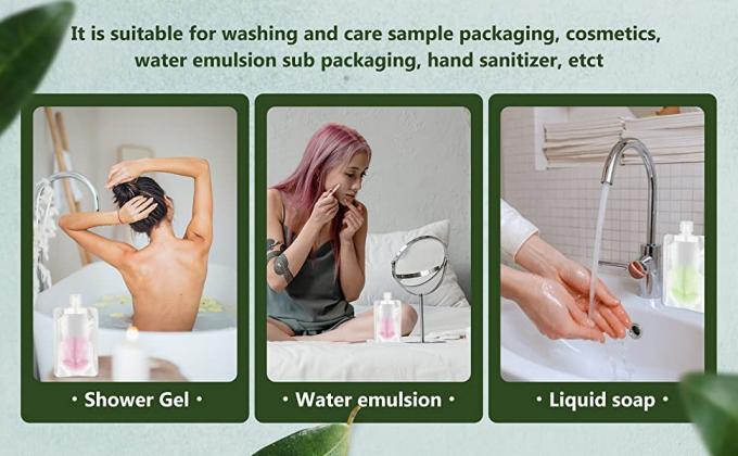 클램쉘 보관함, 스탠드업 스파우트 파우치, 손 소독제, 로션 샴푸, 메이크업 액병, 여행 가방 1