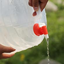 휴대용 물 저장 주전자, 물 캐리어, 접이식 수통, 야외 바베큐 캠핑 하이킹 2