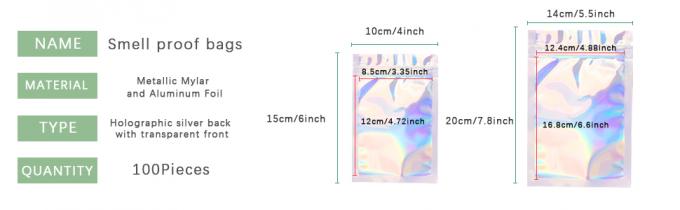 Foil Mylar Bags, Foil Pouch Bags, 다기능 보관 가방, 재사용 가능, 재활용 가능, 재밀봉 가능 1