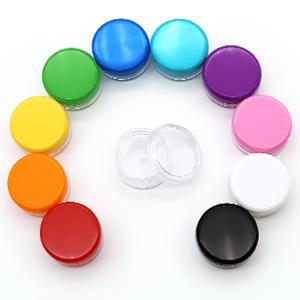 나사 모자 화장품 용기 빈 플라스틱 항아리와 5g 5ml 작은 크림 투명 플라스틱 냄비 1