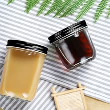 검은색 뚜껑이 있는 미니 통조림 용기, 유리 보관 용기 용기 화장품, 로션, 크림, 메이크업 7