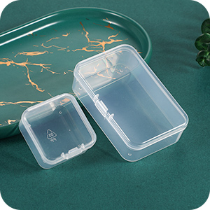 플라스틱 비즈 보관 용기 상자, 작은 품목 보관 공예품, 힌지 뚜껑, 보석, 하드웨어 4